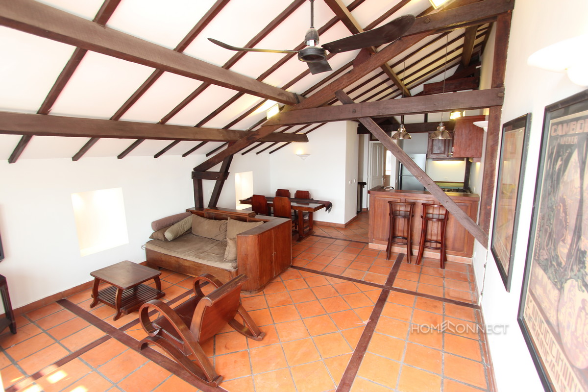 French Colonial 2 Bedroom Apartment on Riverside | Phnom Penh