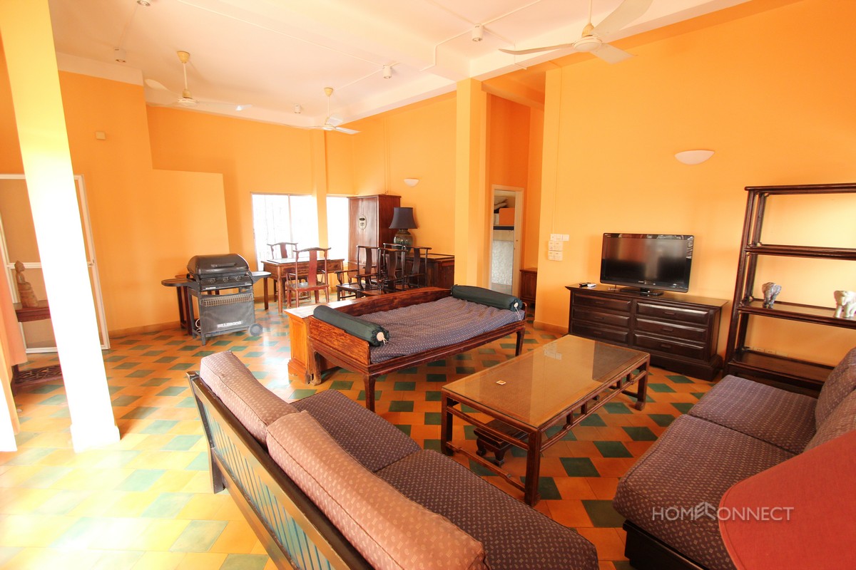 Large terrace 2 bedroom apartment for sale in Daun Penh
