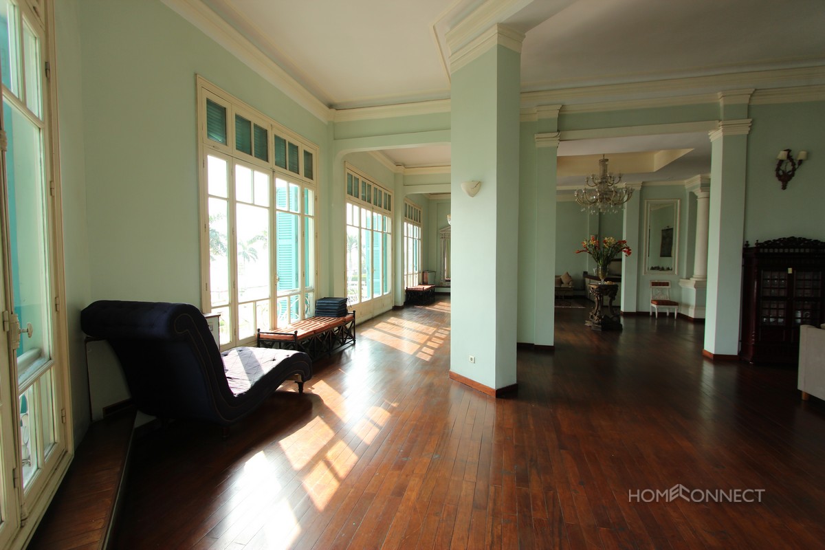Spectacular 3 bedroom French Colonial apartment on Riverside | Phnom Penh