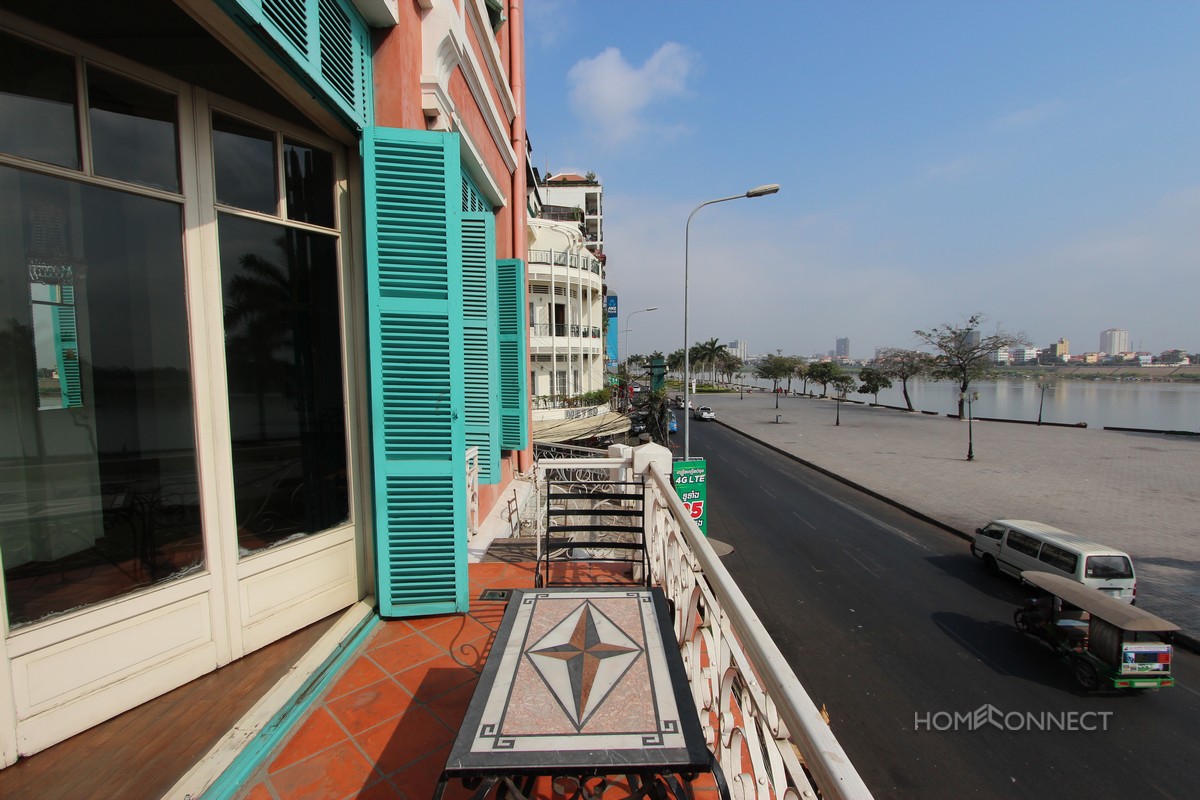 Spectacular 3 bedroom French Colonial apartment on Riverside | Phnom Penh