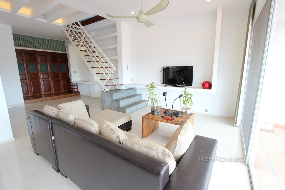 Large Terrace Colonial Apartment Near Riverside | Phnom Penh