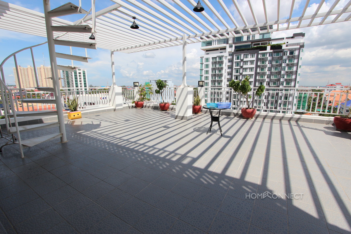 Modern Western 1 Bedroom Penthouse In BKK1 | Phnom Penh Real Estate
