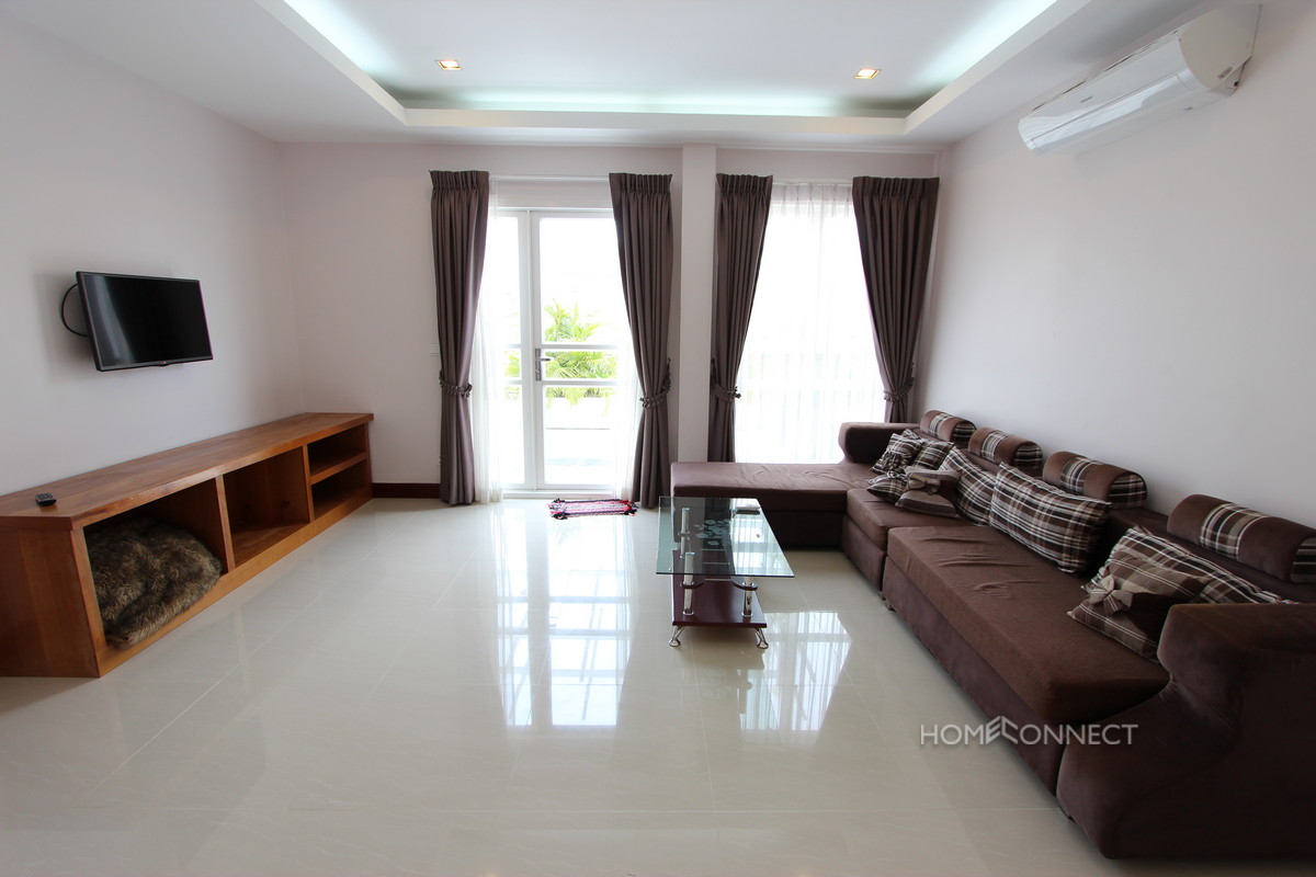 Large Terrace 1 Bedroom Apartment Near Russian Market | Phnom Penh Real Estate