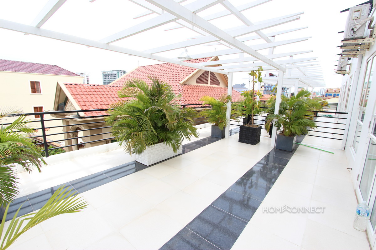 Large Terrace 1 Bedroom Apartment Near Russian Market | Phnom Penh Real Estate