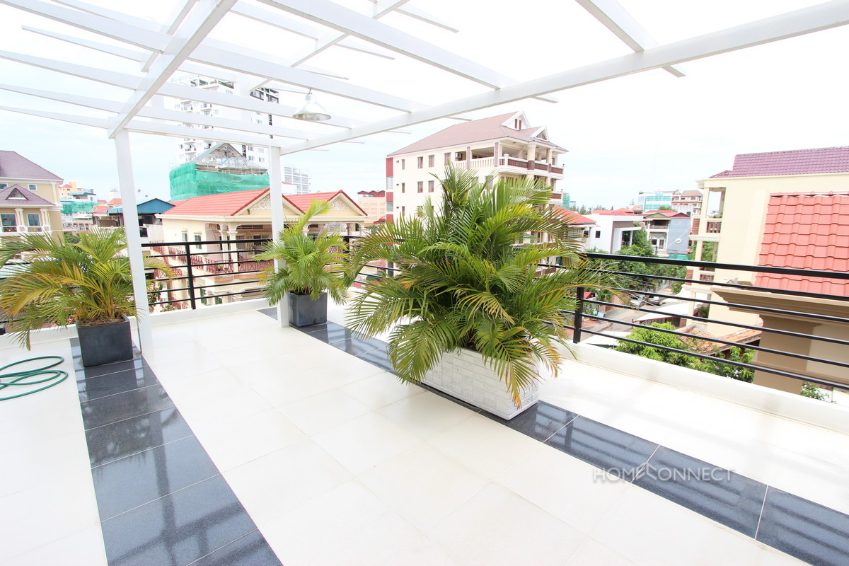 Large Terrace 1 Bedroom Apartment Near Russian Market | Phnom Penh Real Estate