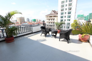Large Terrace 2 Bedroom Apartment For Rent In BKK3 | Phnom Penh Real Estate