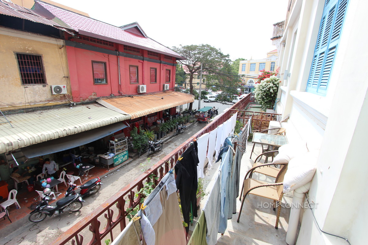 Historic French Colonial 1 Bedroom Apartment For Rent | Phnom Penh Real Estate