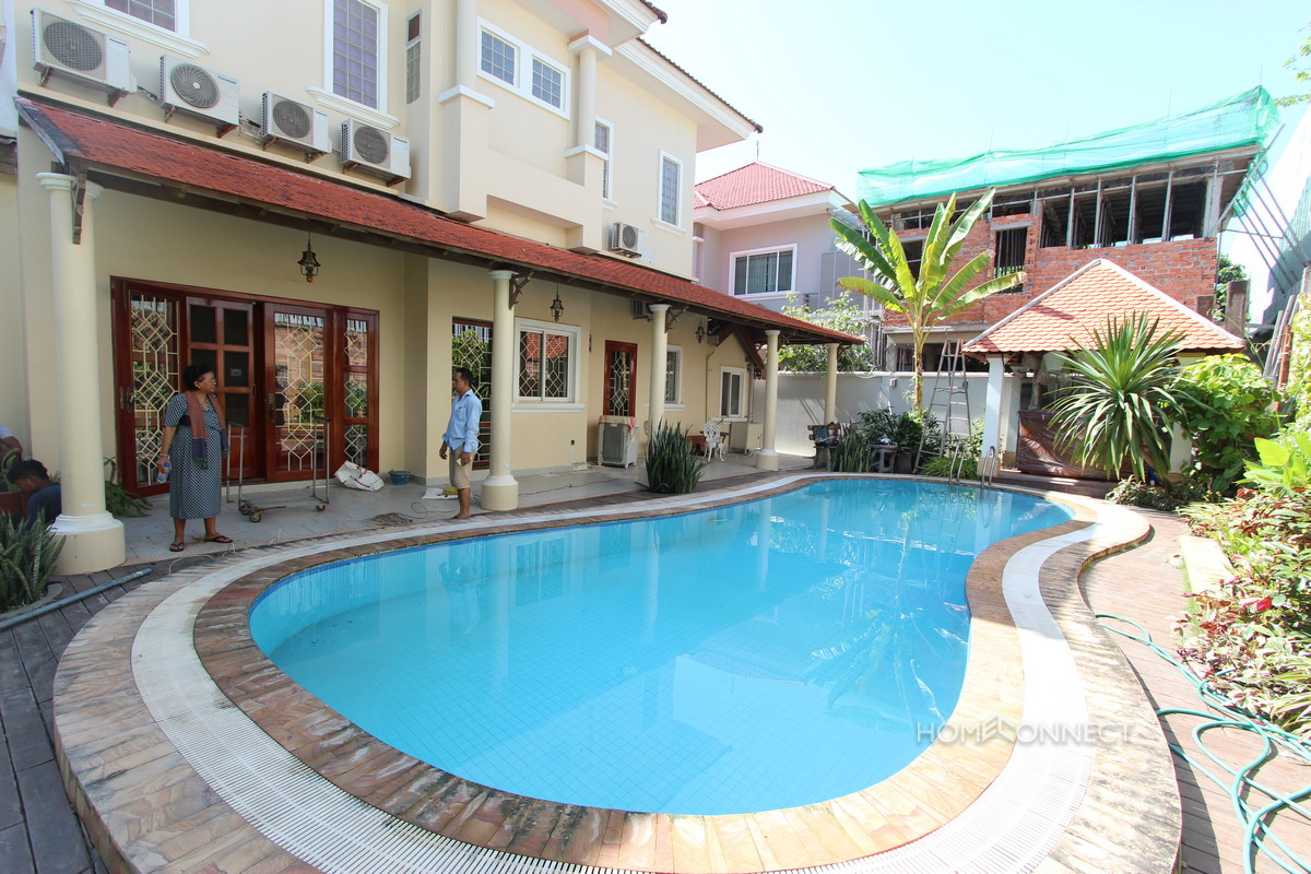 Private Pool 4 Bedroom Villa For Rent In Tonle Bassac | Phnom Penh Real Estate