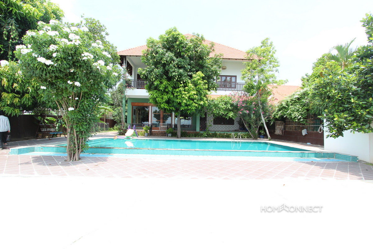 Private Pool 5 Bedroom Villa For Rent In Chroy Chungva | Phnom Penh Real Estate