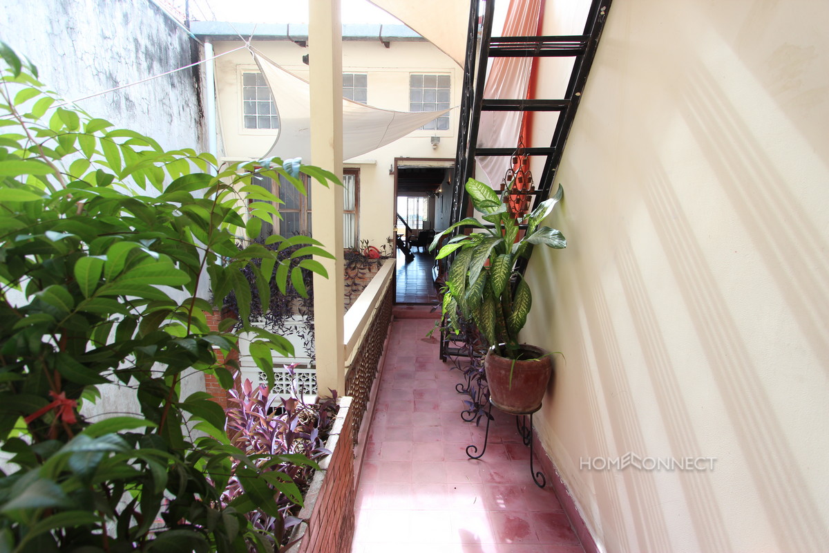 Large Terrace 2 Bedroom Apartment For Rent on Riverside | Phnom Penh Real Estate