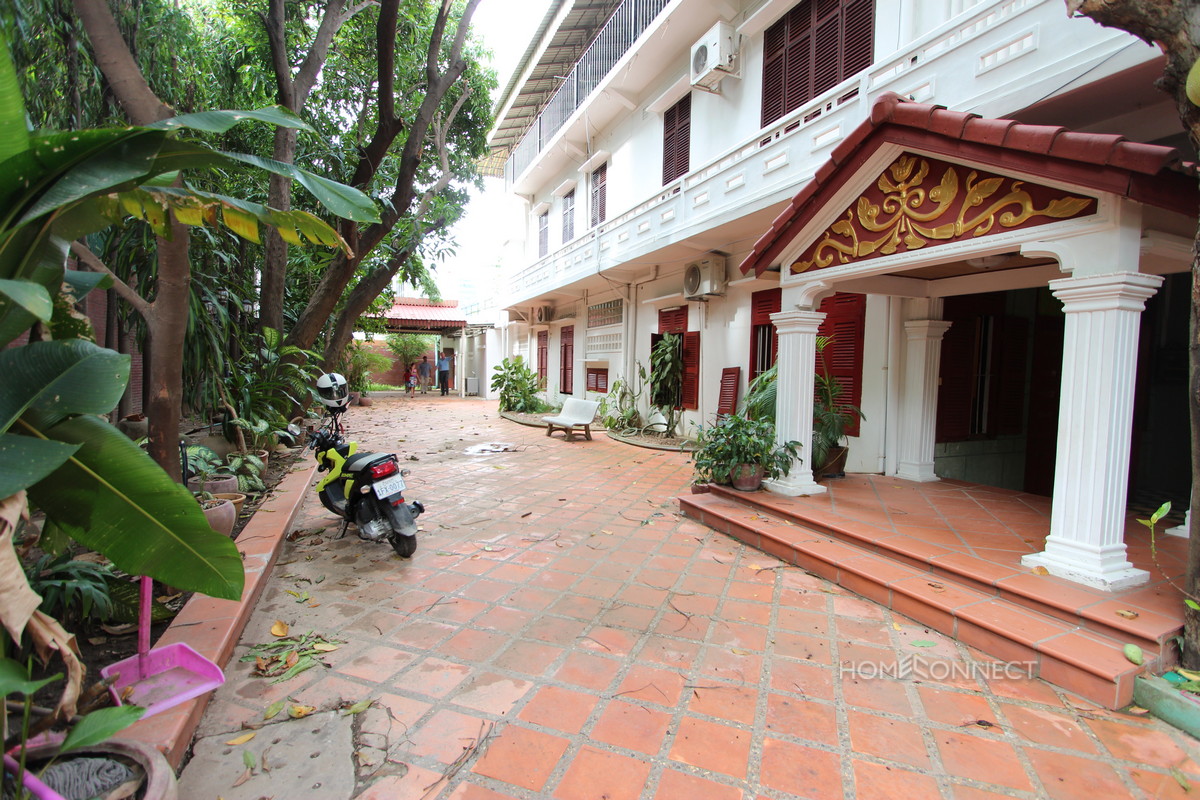 Large French Colonial Villa For Rent in Tonle Bassac | Phnom Penh Real Estate
