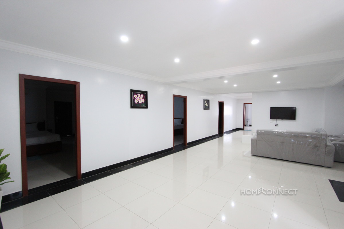 Huge Serviced Apartment 4 Bedrooms 5 Bathrooms in BKK3 | Phnom Penh Real Estate