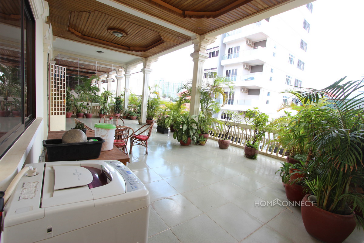 Huge Private Balcony 2 Bedroom 2 Bathroom Apartment in 7 Makara | Phnom Penh Real Estate