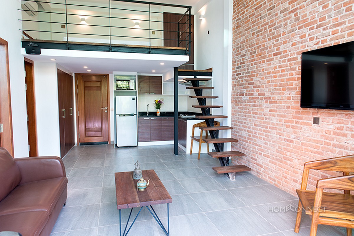 Modern 2 Bedroom 1 Bathroom Loft Apartment Near Wat Phnom | Phnom Penh Real Estate