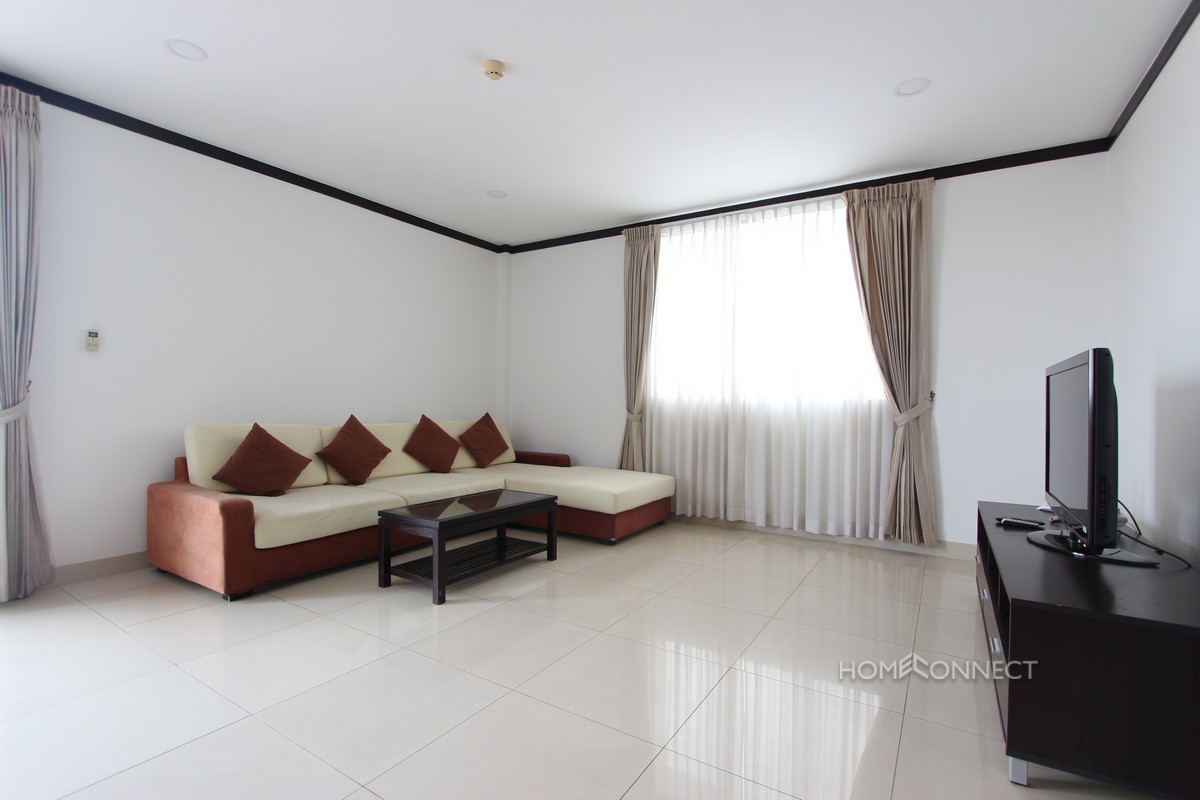 Spacious 1 Bedroom 1 Bathroom High Rise Apartment in BKK1 | Phnom Penh Real Estate