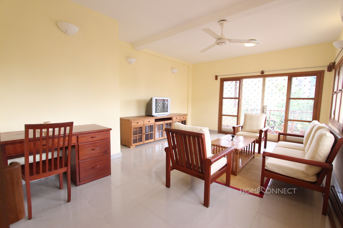 Comfortable 1 Bedroom 1 Bathroom Apartment for Rent in BKK1 | Phnom Penh Real Estate