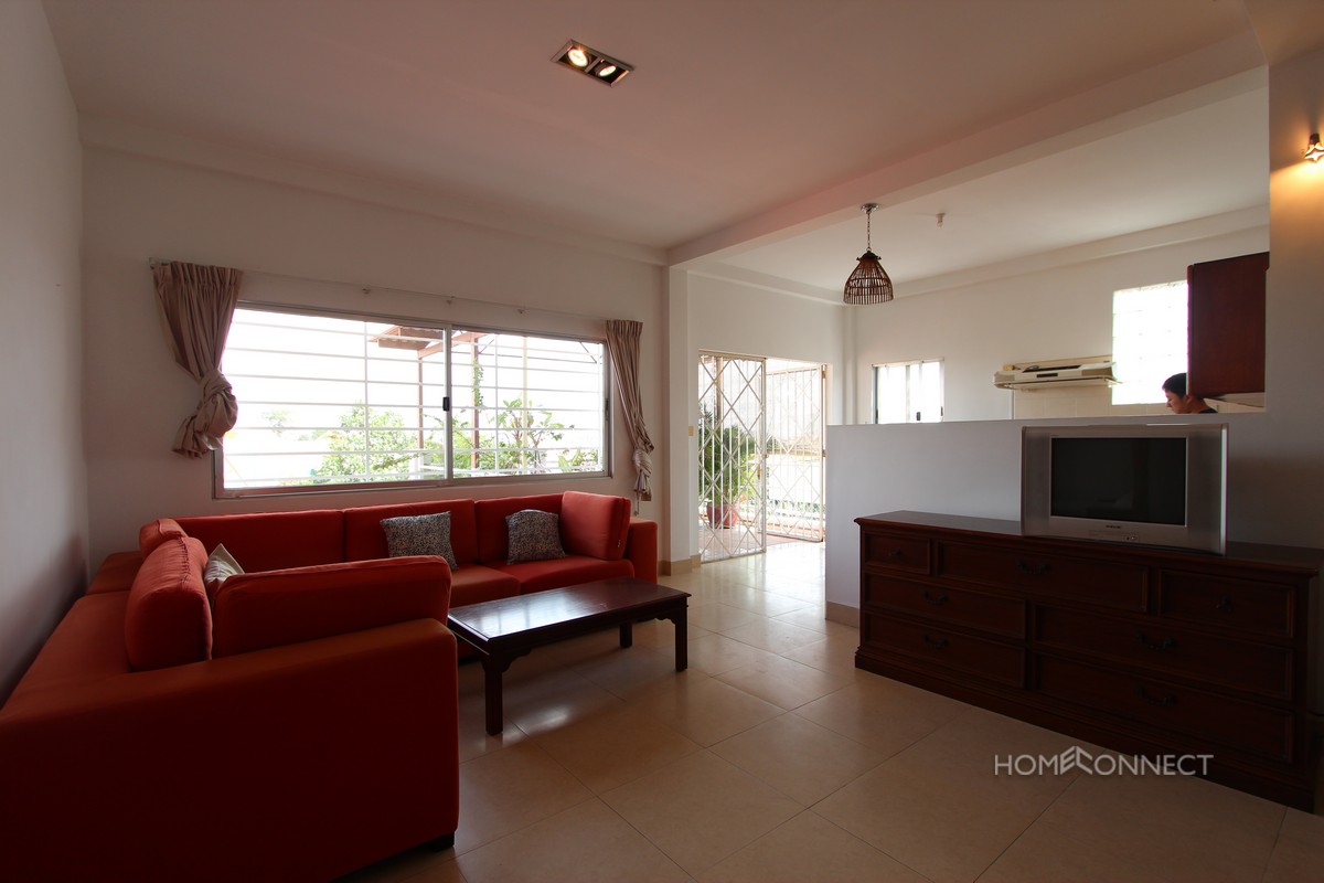 Large Terrace 2 Bedroom Apartment For Rent In Wat Phnom | Phnom Penh Real Estate