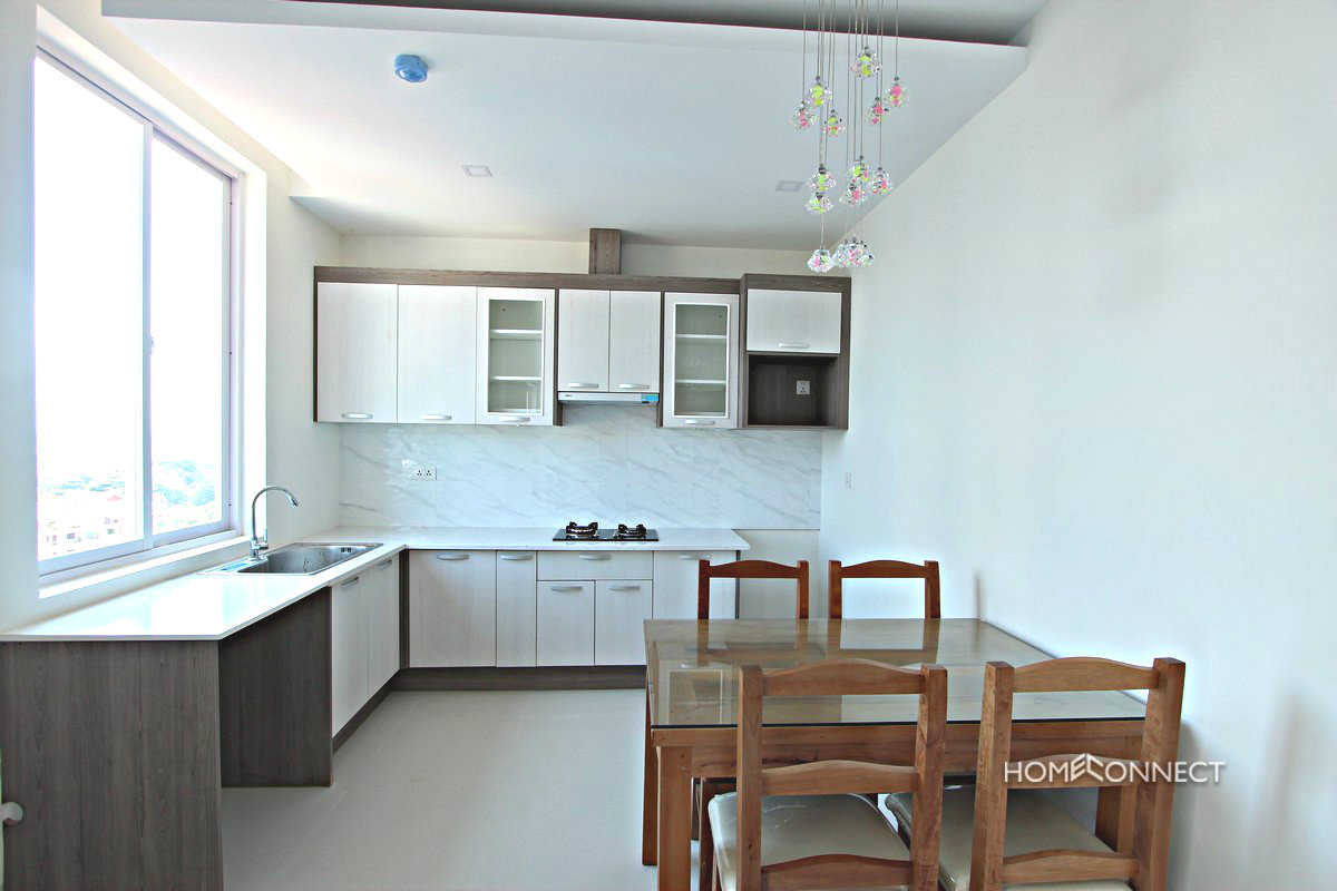 Brand New High Rise 1 Bedroom 1 Bathroom Apartment For Rent in Tonle Bassac | Phnom Penh Real Estate