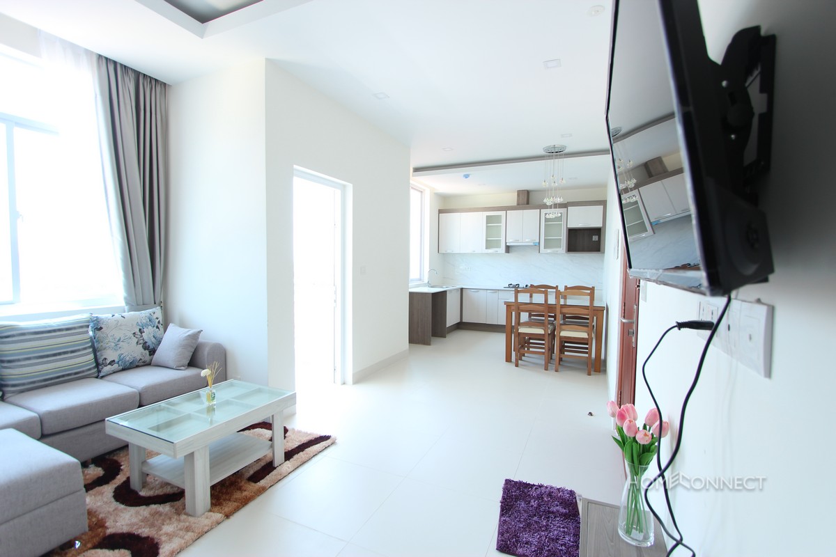 Brand New High Rise 1 Bedroom 1 Bathroom Apartment For Rent in Tonle Bassac | Phnom Penh Real Estate