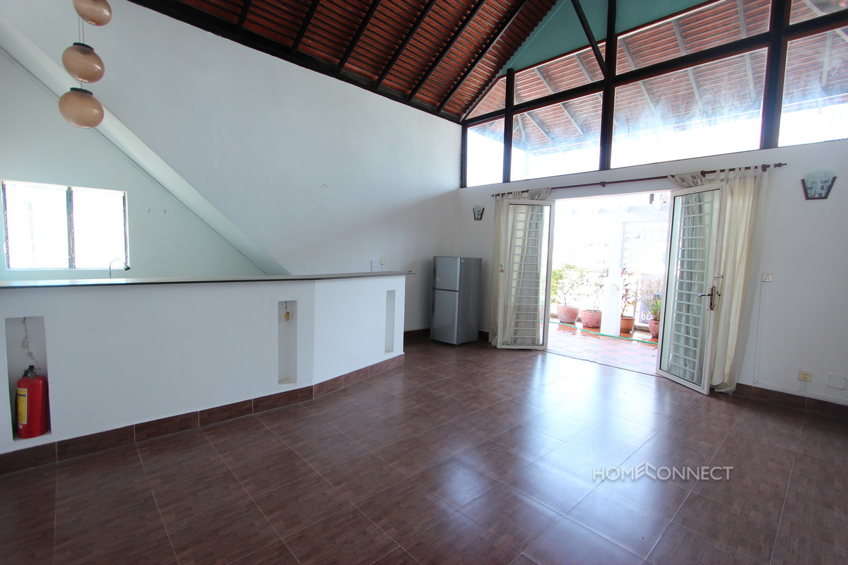 Private Rooftop Two Bedroom Apartment For Rent Near Riverside | Phnom Penh Real Estate