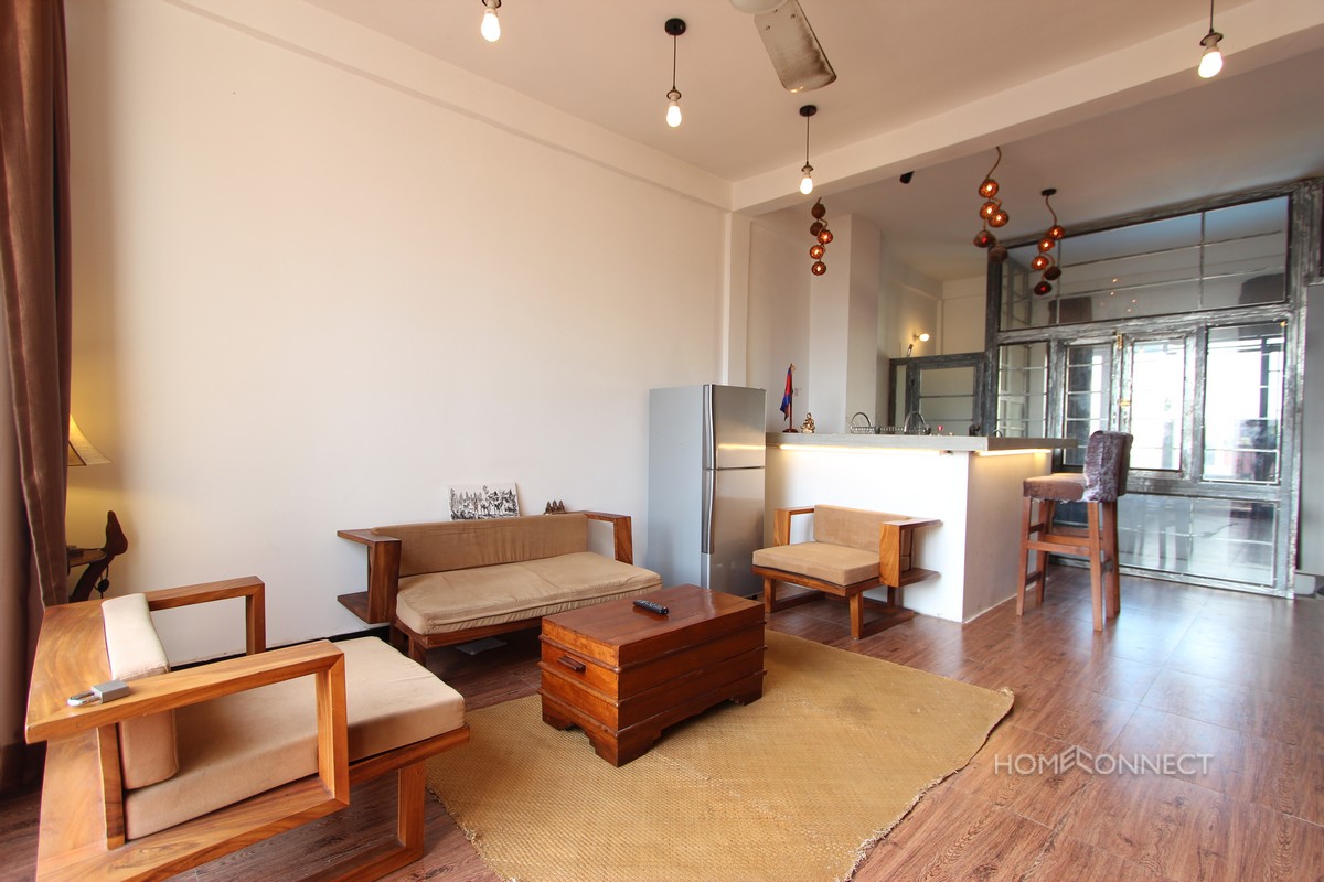 Large Terrace 1 Bedroom Apartment Near Russian Market | Phnom Penh Real Estate