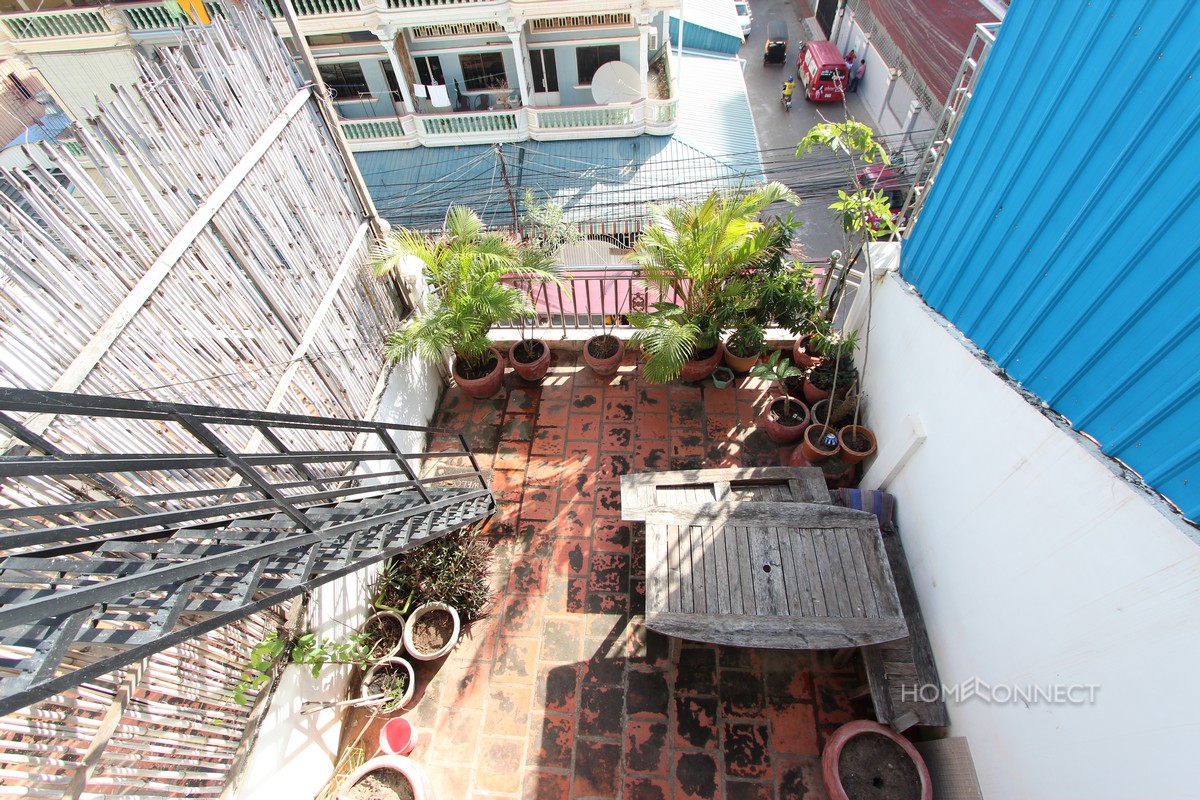 Large Terrace 1 Bedroom Apartment Near Russian Market | Phnom Penh Real Estate