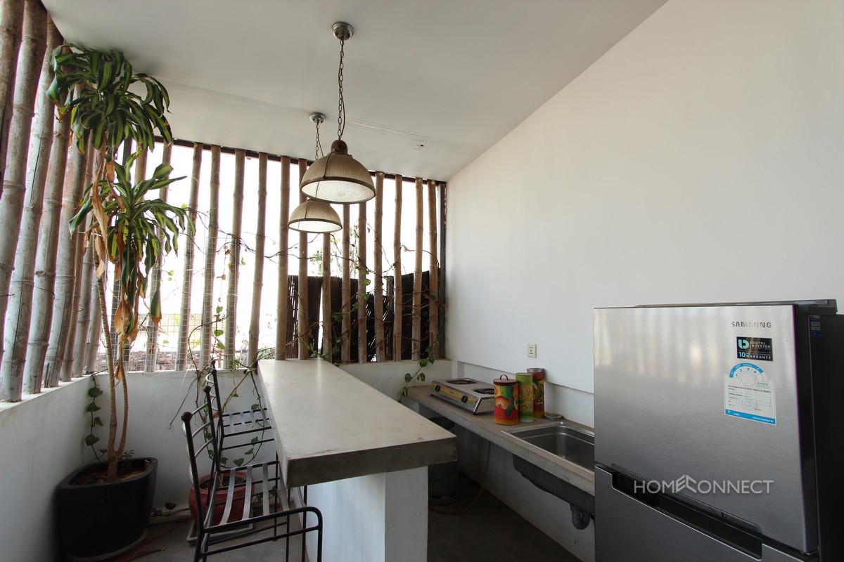 Large Rooftop 3 Bedroom Apartment Near Riverside | Phnom Penh Real Estate