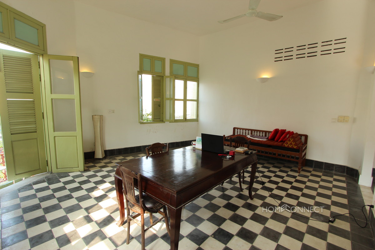 Historic French Colonial 1 Bedroom Apartment For Rent | Phnom Penh Real Estate