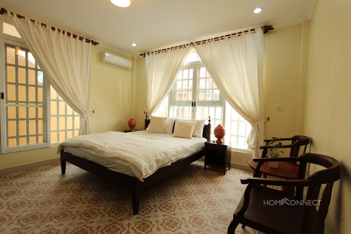 Colonial Style 3 Bedroom Apartment Near Russian Market | Phnom Penh Real Estate