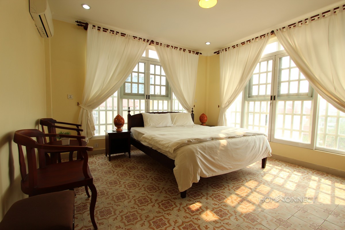 Colonial Style 3 Bedroom Apartment Near Russian Market | Phnom Penh Real Estate