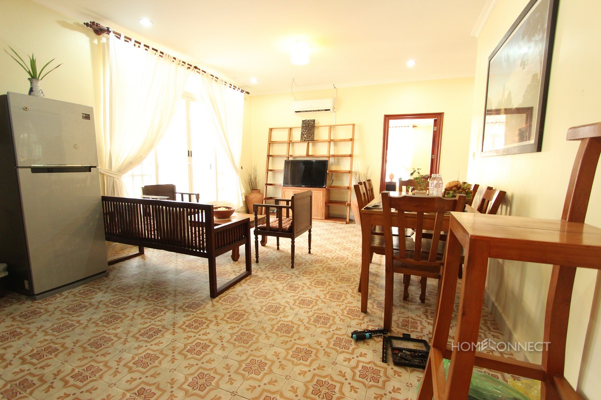 Colonial Style 3 Bedroom Apartment Near Russian Market | Phnom Penh Real Estate