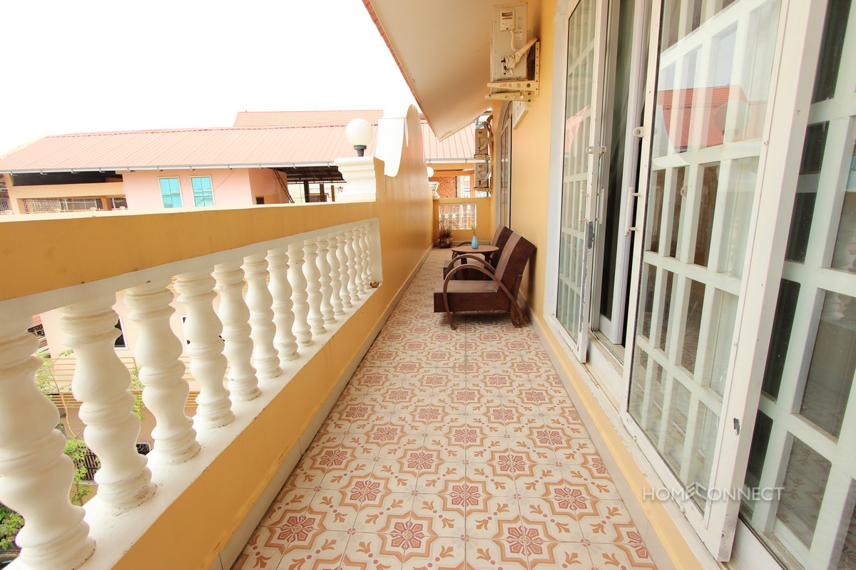 Colonial Style 3 Bedroom Apartment Near Russian Market | Phnom Penh Real Estate