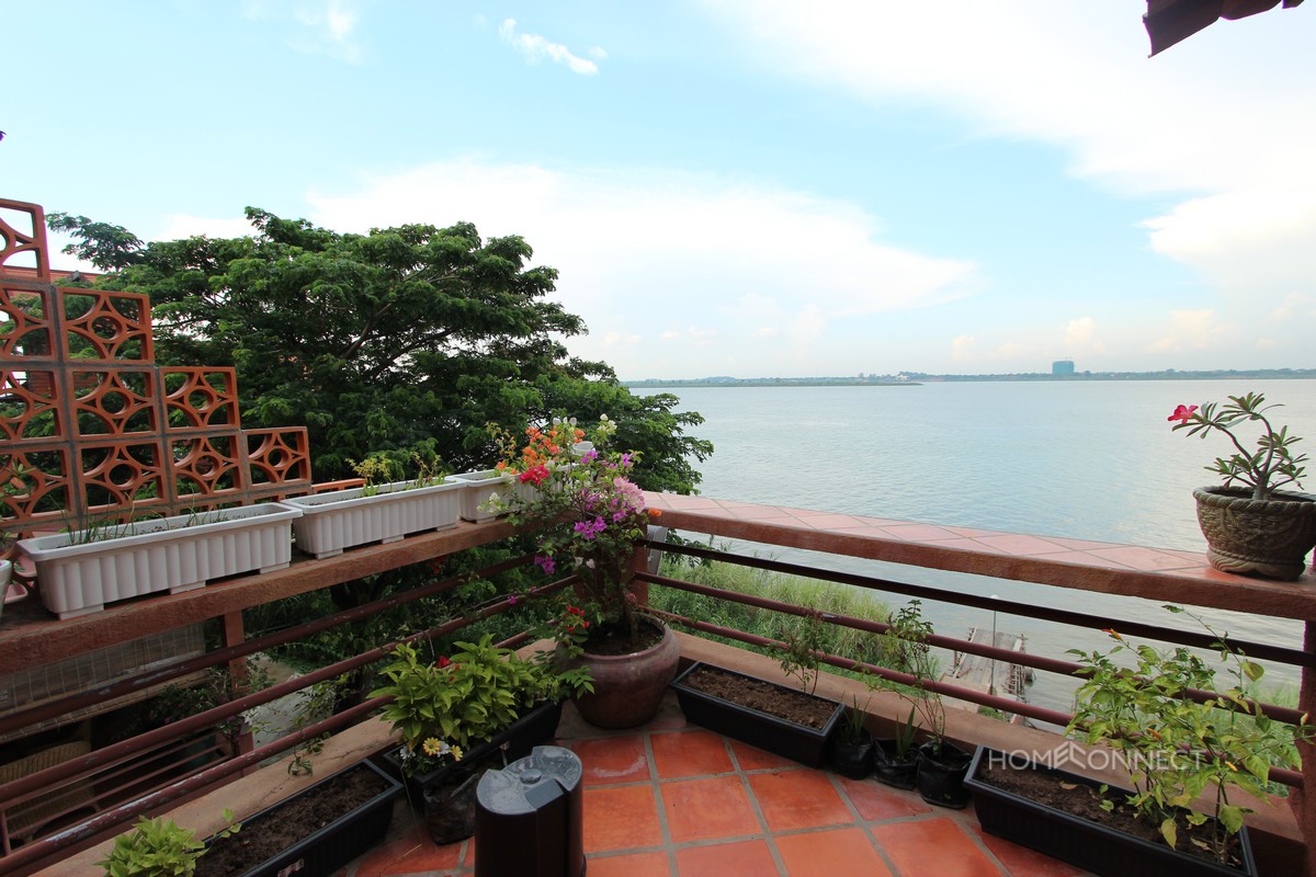 Private Terrace on The Mekong 4 Bedroom Apartment | Phnom Penh Real Estate